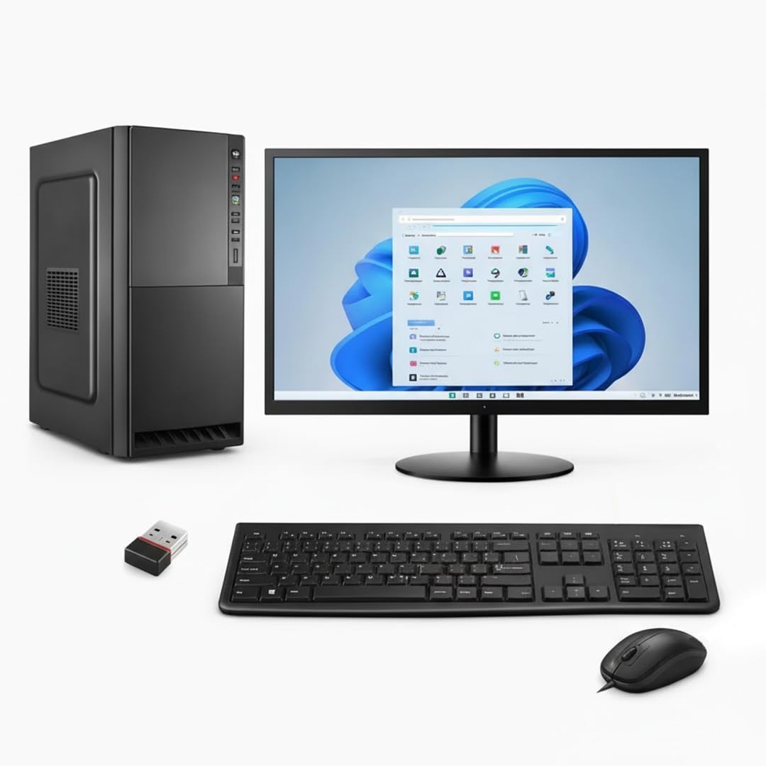 Core i5 Desktop Computer Set | i5-650 | 8GB DDR3 RAM | 128GB SSD + 500GB HDD | Windows 11 Home (Trial) | 19-Inch LED Monitor | 1GB Graphics | Keyboard & Mouse (Black) Core i5 Desktop Computer Set | i5-650 | 8GB DDR3 RAM | 128GB SSD + 500GB HDD | Windows 11 Home (Trial) | 19-Inch LED Monitor | 1GB Graphics | Keyboard & Mouse (Black)