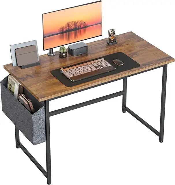 Ylekto Office Computer Table for Home/Writing Desk for Home, Office Table/Folding Table for School/Folding Study Table/Adjustable for PC Game (Wood Computer)