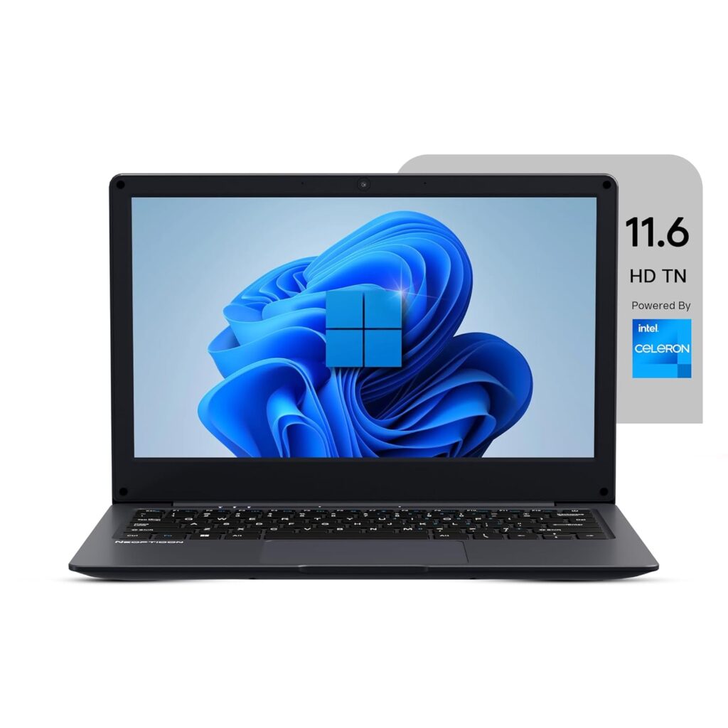 EBook 11.6 HD Laptop | Best Student & Office Work Laptop | Celeron N4020 | 4GB DDR4 | 128GB eMMC + M.2 SSD Expandable Slot | Win 11 Home |31Wh Battery | UHD Graphics 600 | Black
