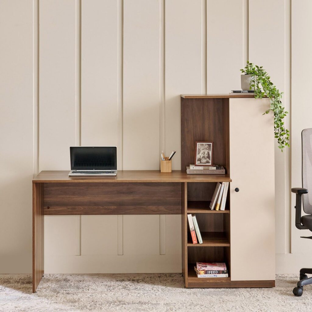 Spyder Craft Irish Engineering Wood Modern Office Desk Study Table Computer Table for Office Work from Home Kids Study Room Workstation with Storage