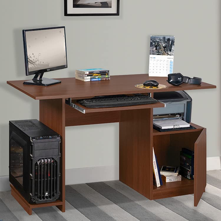DELITE KOM Glide Engineered Wood Computer Desk for Kids/Adult Use in Home/Study Room/Office, Table with 2 Shelves (Acacia Dark, 50 x 120 x 75) DELITE KOM Glide Engineered Wood Computer Desk for Kids/Adult Use in Home/Study Room/Office, Table with 2 Shelves (Acacia Dark, 50 x 120 x 75)