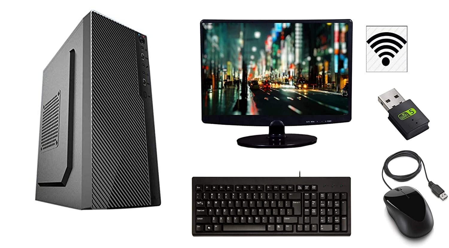 Assembled Core I3 Economical 15.4-Inch All In One G31 Desktop Computer (4 Gb Ram/Nvidea Graphics/500 Gb Hard Disk/Windows 10 Pro (64-Bit)/1 Gb Graphics Memory)Intel,Black Assembled Core I3 Economical 15.4-Inch All In One G31 Desktop Computer (4 Gb Ram/Nvidea Graphics/500 Gb Hard Disk/Windows 10 Pro (64-Bit)/1 Gb Graphics Memory)Intel,Black