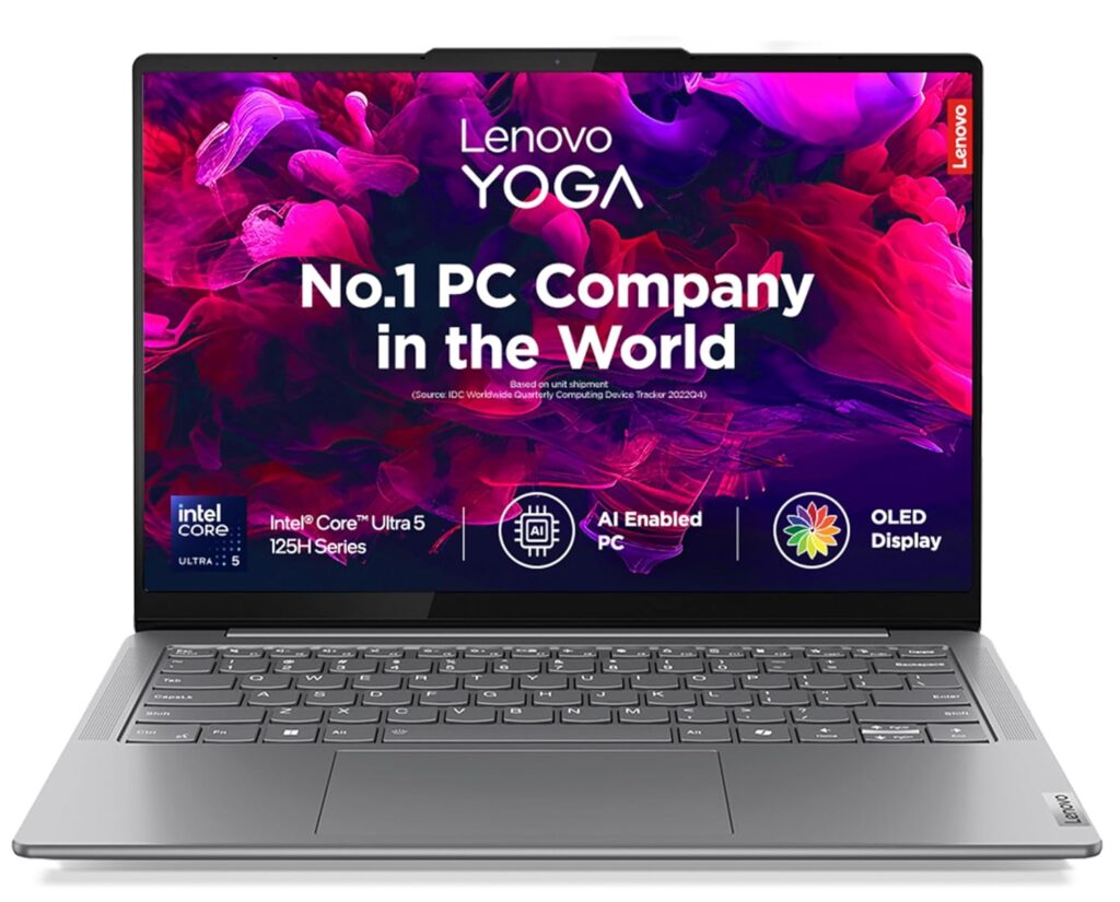Lenovo Yoga Slim 7, Intel Core Ultra 5 125H, 16GB RAM, 512GB SSD, AI PC, WUXGA-OLED, 14/35.5cm, Windows 11, Microsoft 365 Basic + Office 2024, Grey, 1.39Kg, 83CV00DFIN, AI Powered Laptop Lenovo Yoga Slim 7, Intel Core Ultra 5 125H, 16GB RAM, 512GB SSD, AI PC, WUXGA-OLED, 14/35.5cm, Windows 11, Microsoft 365 Basic + Office 2024, Grey, 1.39Kg, 83CV00DFIN, AI Powered Laptop